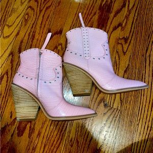 Sam Edelman Pink Cowgirl Western Boots